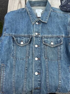 Vintage Calvin Klein Light Blue Washed Denim Jacket